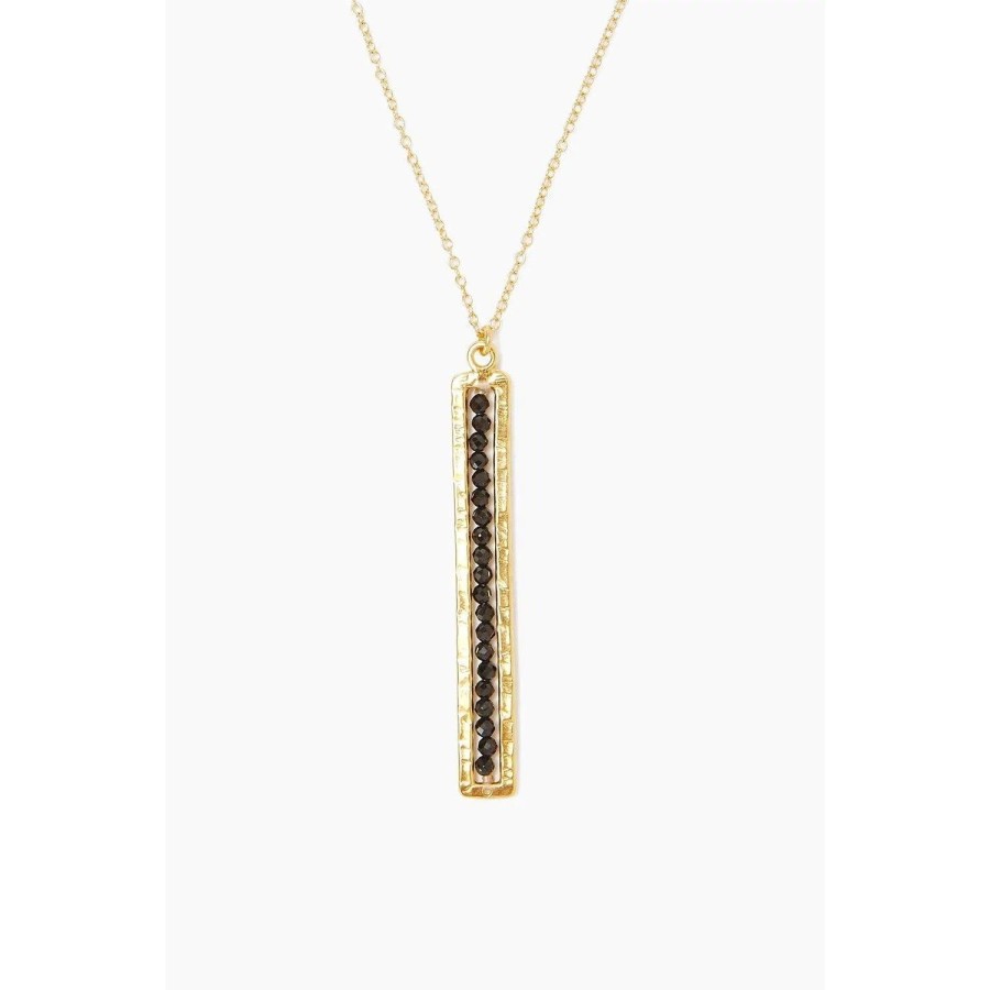 Accessories Bell by Alicia bell | Black Spinel And Gold Sedona Necklace