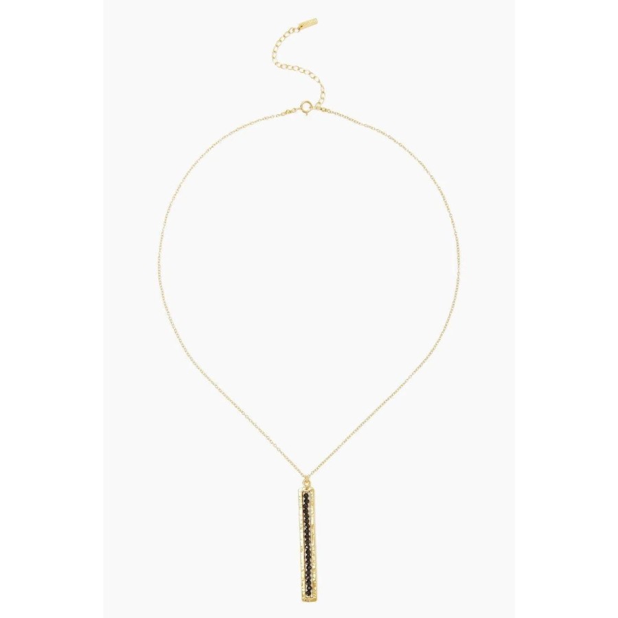 Accessories Bell by Alicia bell | Black Spinel And Gold Sedona Necklace