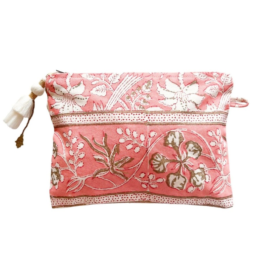 Accessories Bell by Alicia bell | Peach Small Zipper Pouch