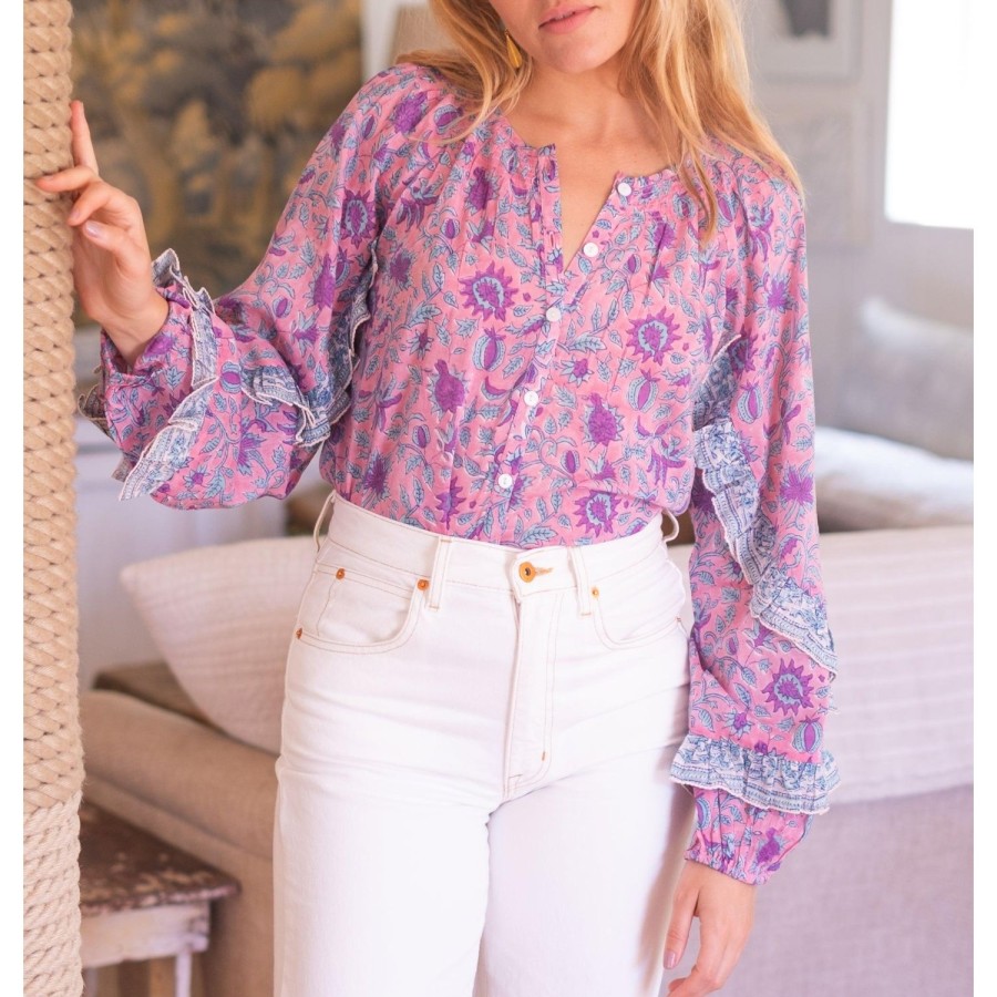 Womens Bell by Alicia bell | Pink Callie Blouse