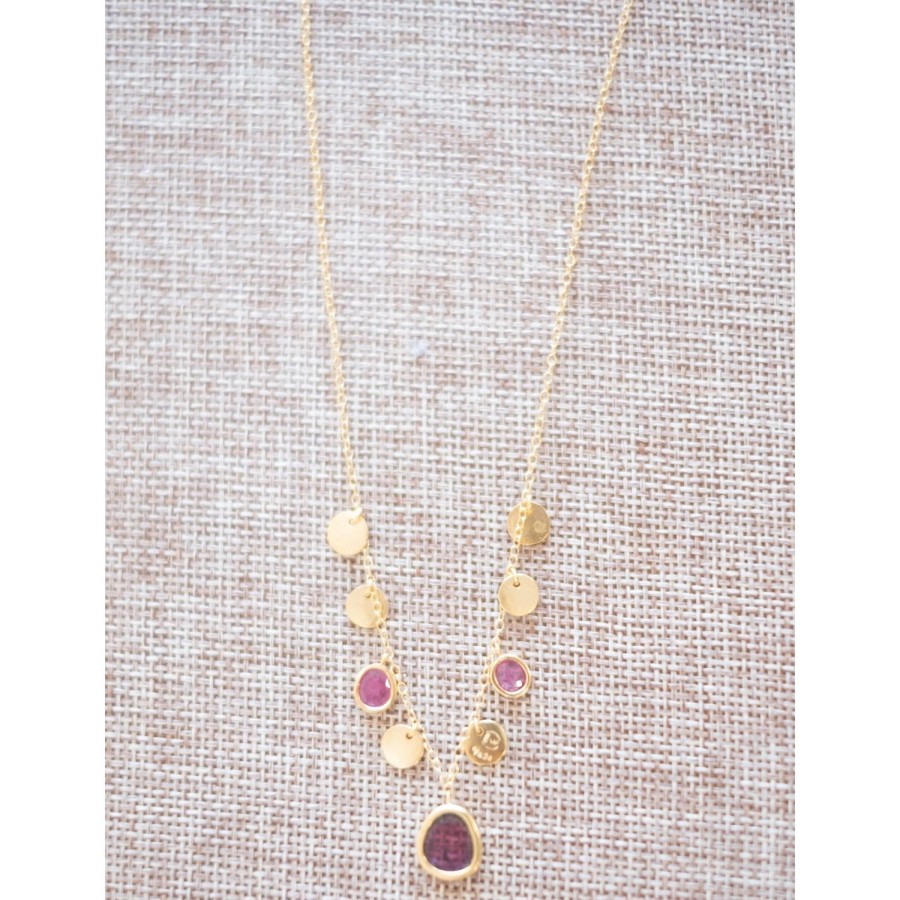 Accessories Bell by Alicia bell | Tourmaline And Ruby Necklace