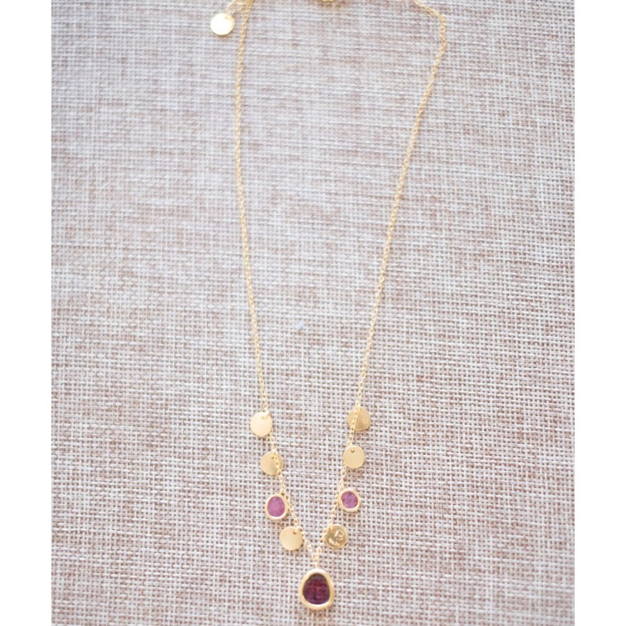 Accessories Bell by Alicia bell | Tourmaline And Ruby Necklace