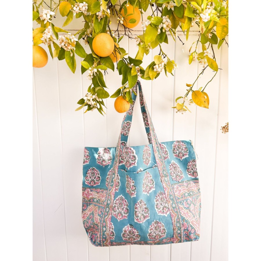 Accessories Bell by Alicia bell | Teal Large Beach Bag