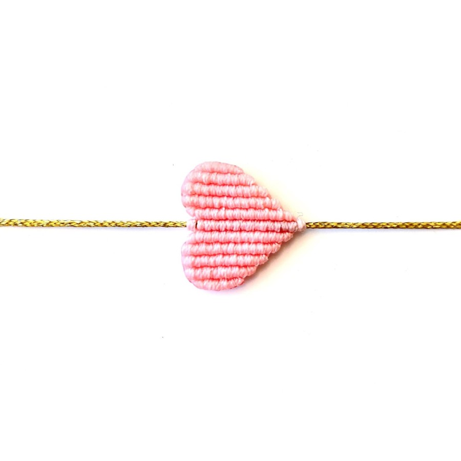 Accessories Bell by Alicia bell | Large Light Pink Heart Bracelet