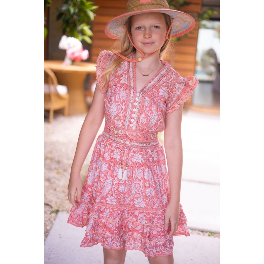 Kids Bell by Alicia bell | Peach Lisa Dress