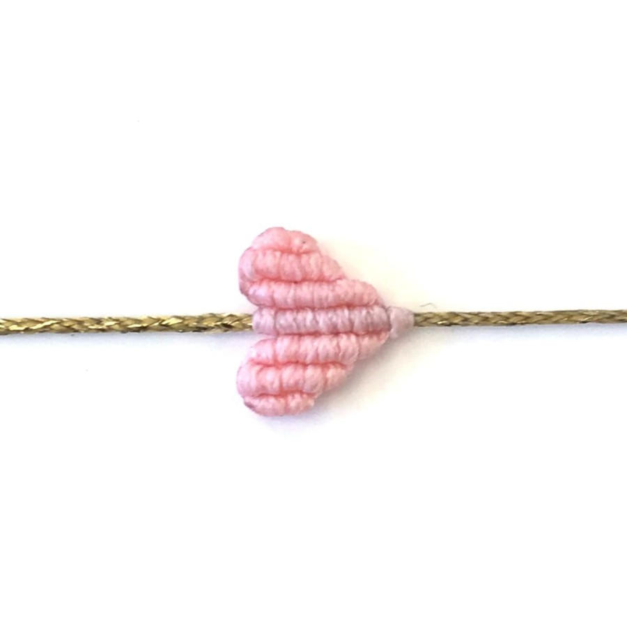 Accessories Bell by Alicia bell | Mini Light Pink Heart Bracelet