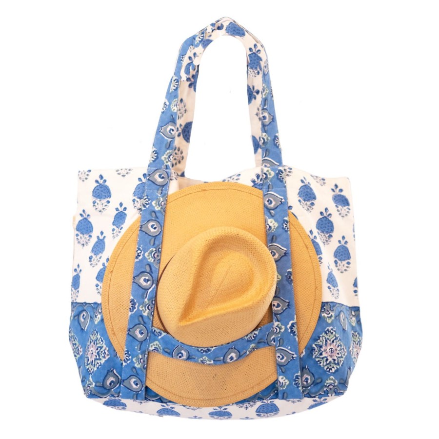 Accessories Bell by Alicia bell | Large Beach Bag With Hat Holder