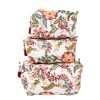 Accessories Bell by Alicia bell | 3 Piece Cosmetic Bag-Red Yellow Floral