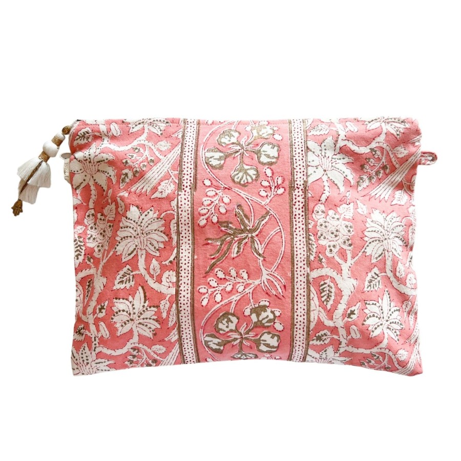 Accessories Bell by Alicia bell | Peach Large Zipper Pouch