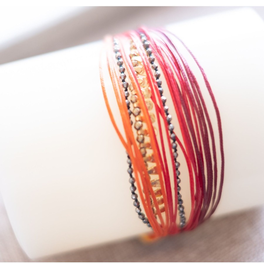 Accessories Bell by Alicia bell | Red Layered Cord Bracelet