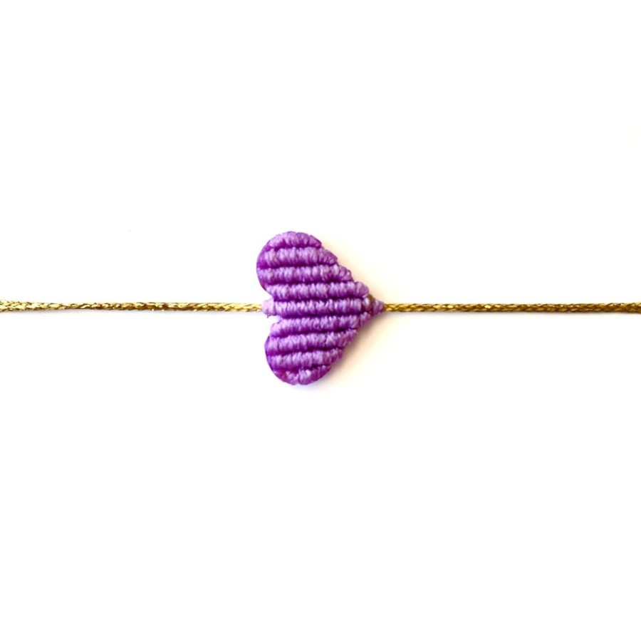 Accessories Bell by Alicia bell | Small Light Purple Heart Bracelet