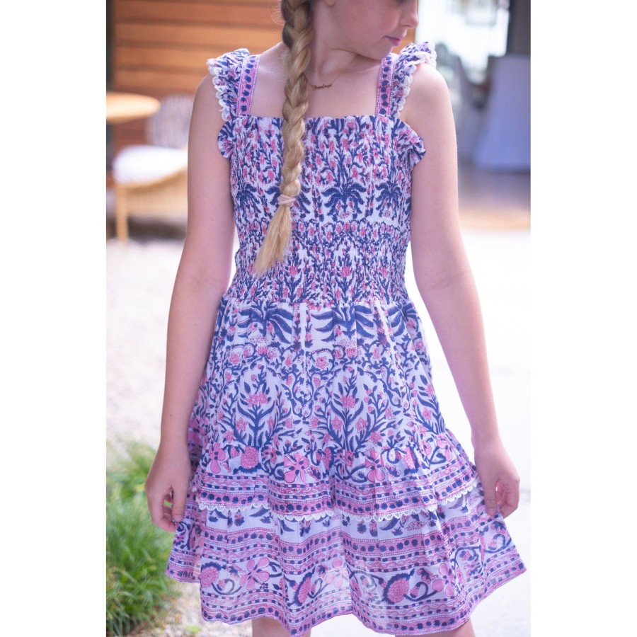 Kids Bell by Alicia bell | Pink/Blue Christine Mini Dress