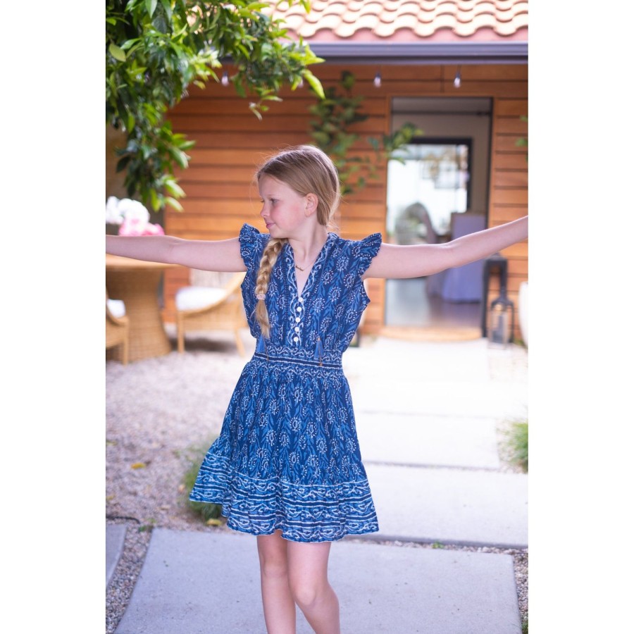 Kids Bell by Alicia bell | Indigo Annabelle Mini Dress