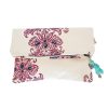 Accessories Bell by Alicia bell | Flower Leather Fold Over Zipper Pouch