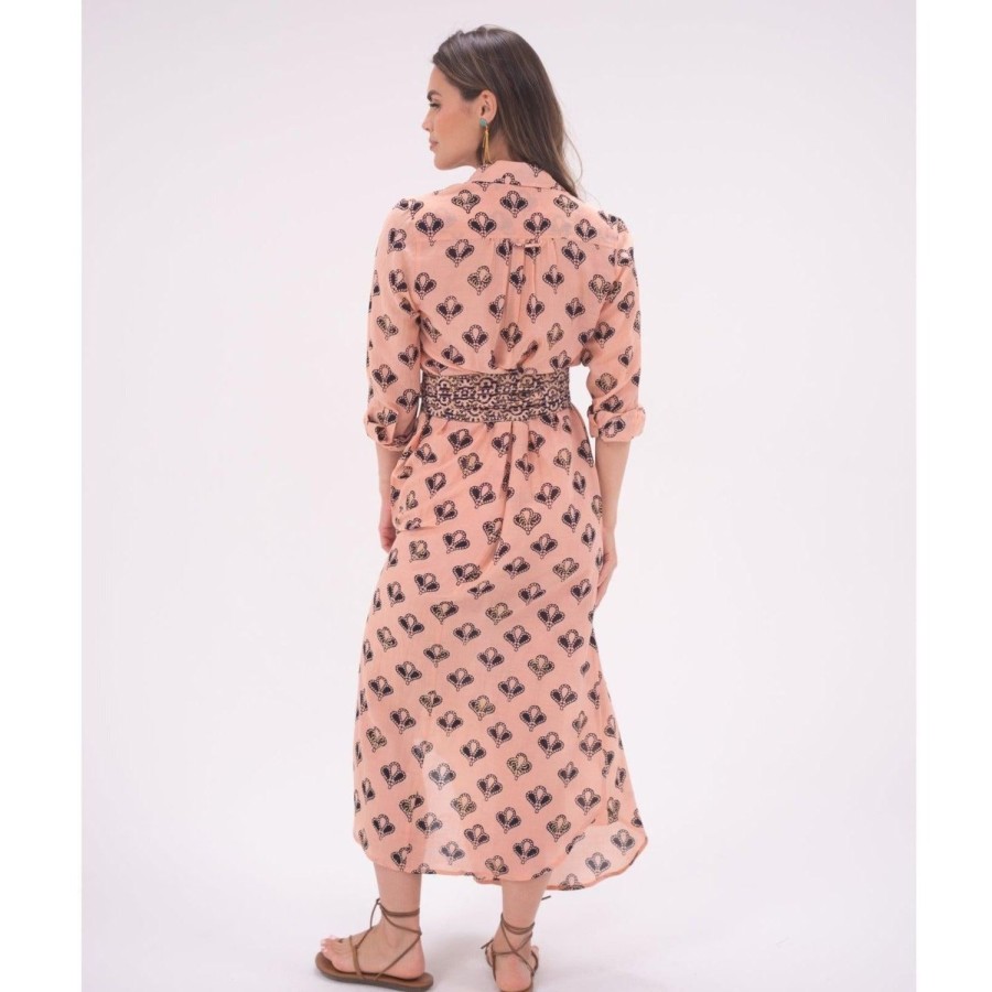 Womens Bell by Alicia bell | Peach/Black Oversized Maxi Skirt Dress