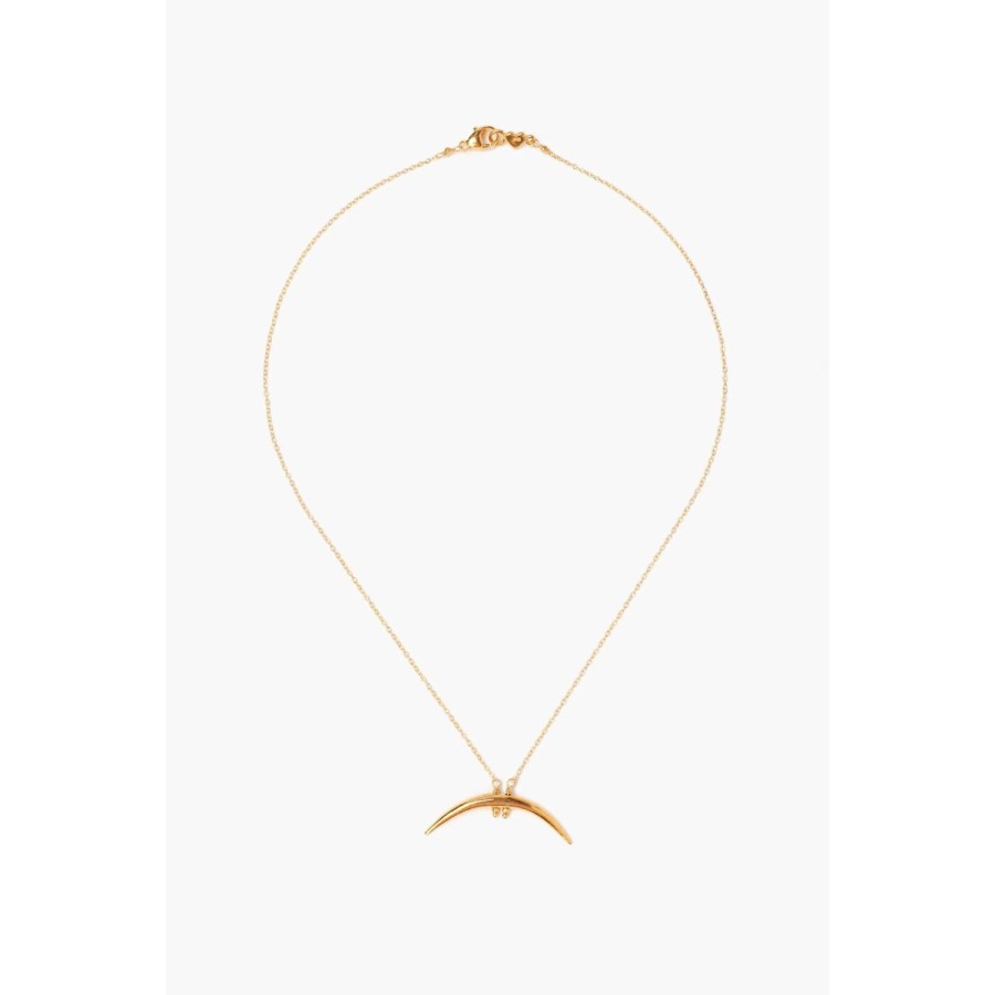 Accessories Bell by Alicia bell | Yellow Gold Horn Necklace