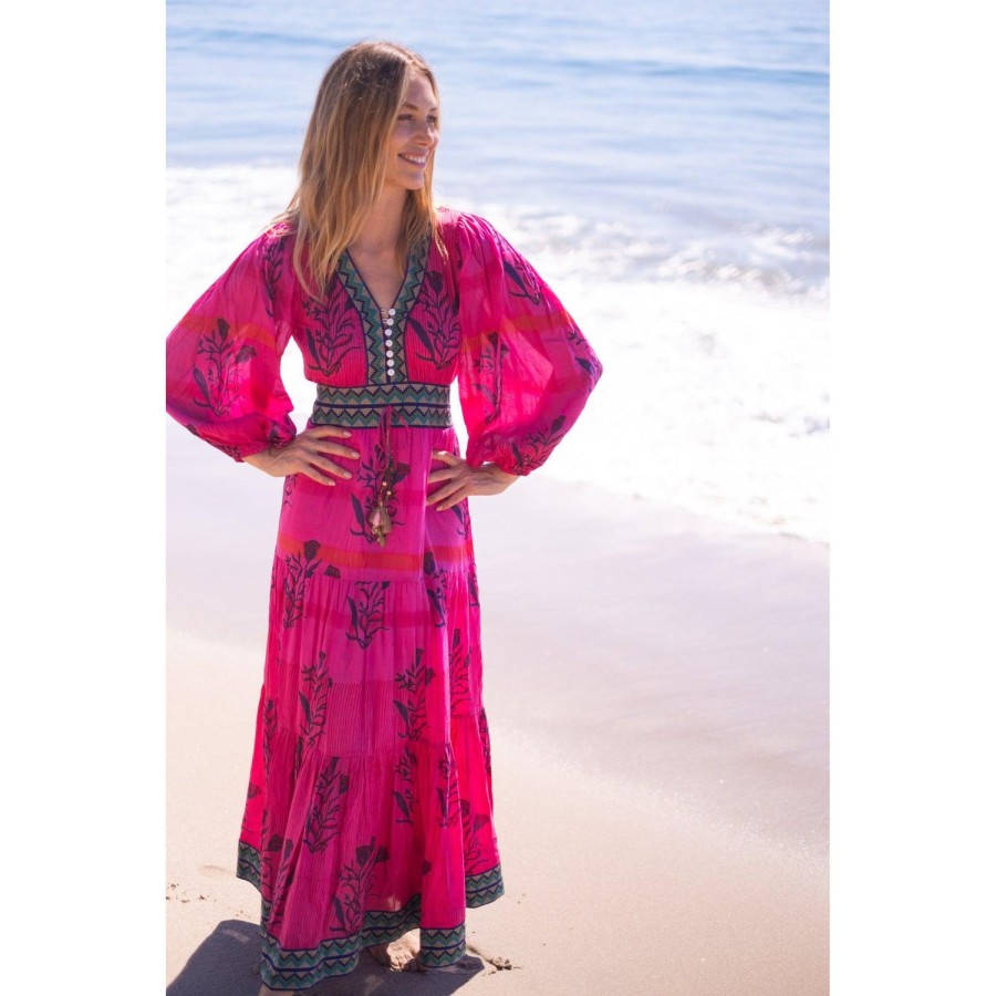 Womens Bell by Alicia bell | Magenta Clover Maxi Dress