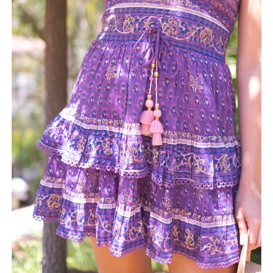 Womens Bell by Alicia bell | Purple Ariel Mini Dress