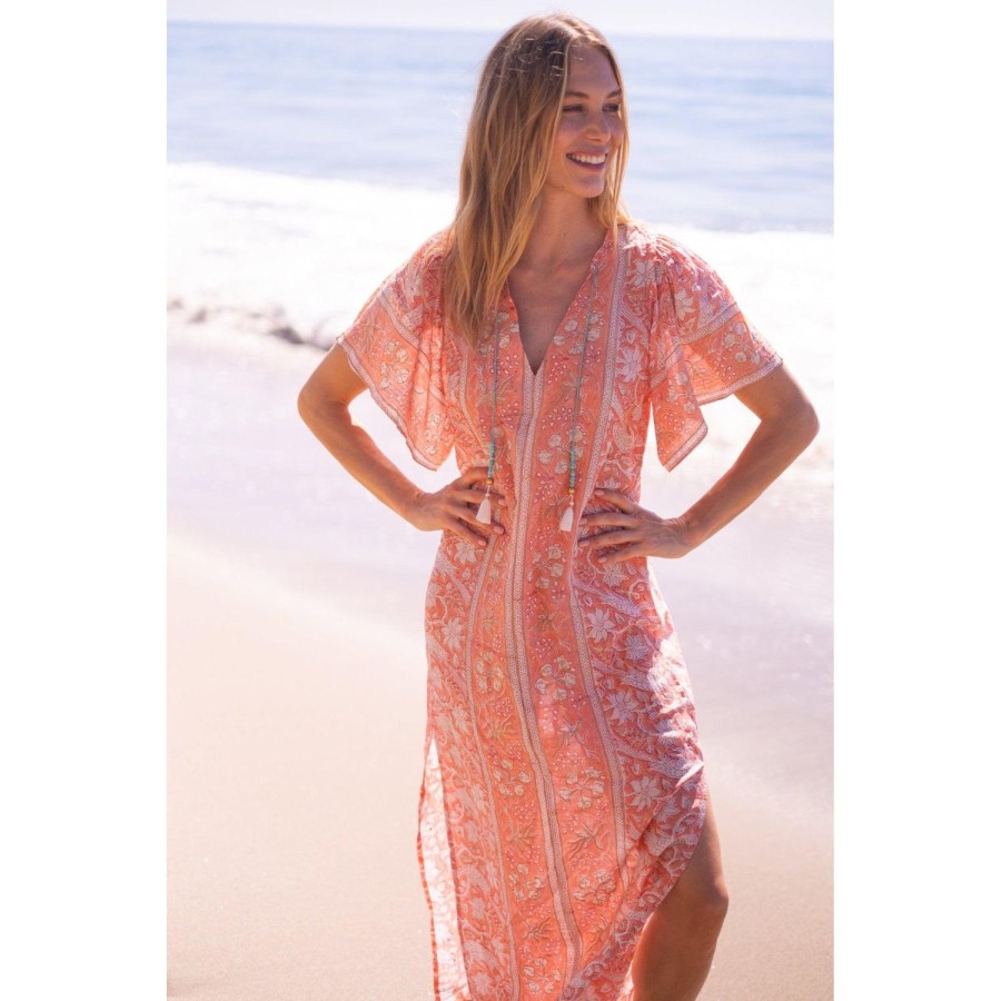 Womens Bell by Alicia bell | Peach Angel Kaftan