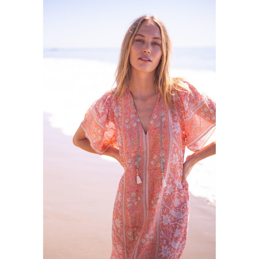 Womens Bell by Alicia bell | Peach Angel Kaftan