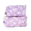 Accessories Bell by Alicia bell | 2 Piece Cosmetic Bag-Purple Print