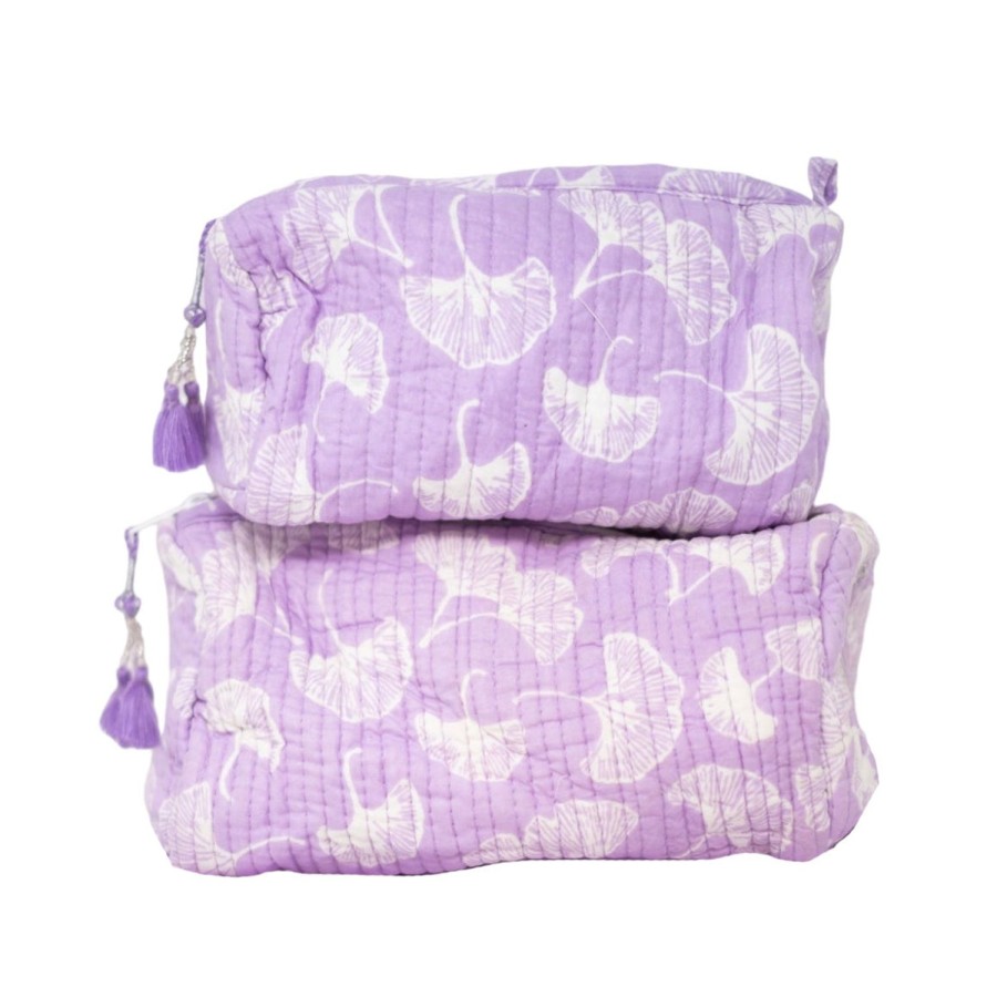 Accessories Bell by Alicia bell | 2 Piece Cosmetic Bag-Purple Print