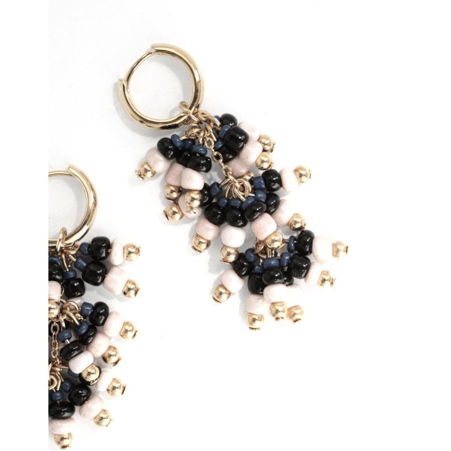 Accessories Bell by Alicia bell | Beaded Drop Earrings - Navy