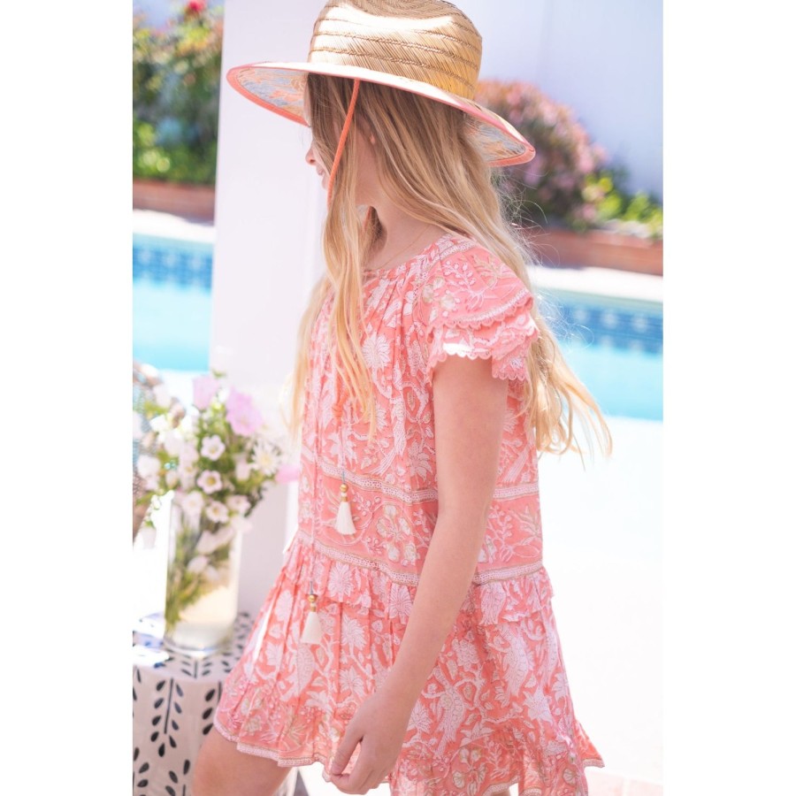 Kids Bell by Alicia bell | Peach Sadie Dress