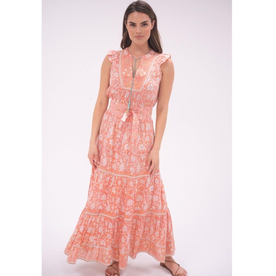 Womens Bell by Alicia bell | Peach Lola Maxi Dress